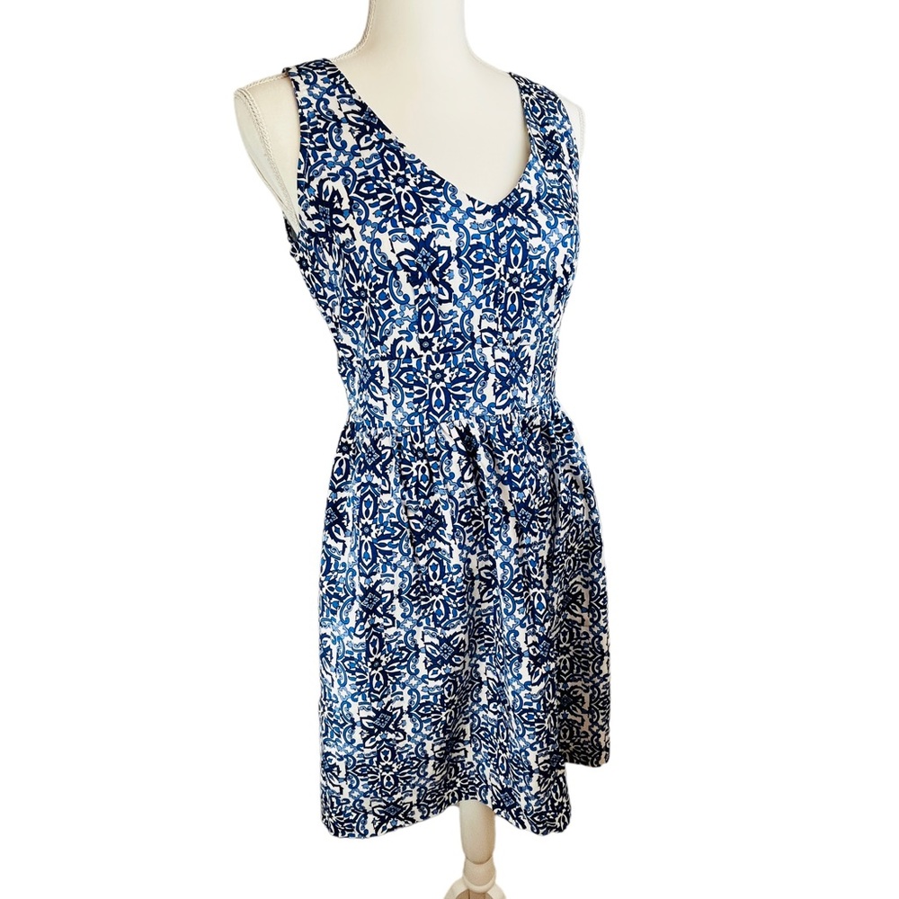 MILLY Coastal Preppy Mini Dress Sz 6 Brunch Shower Party Wedding Guest Vacation